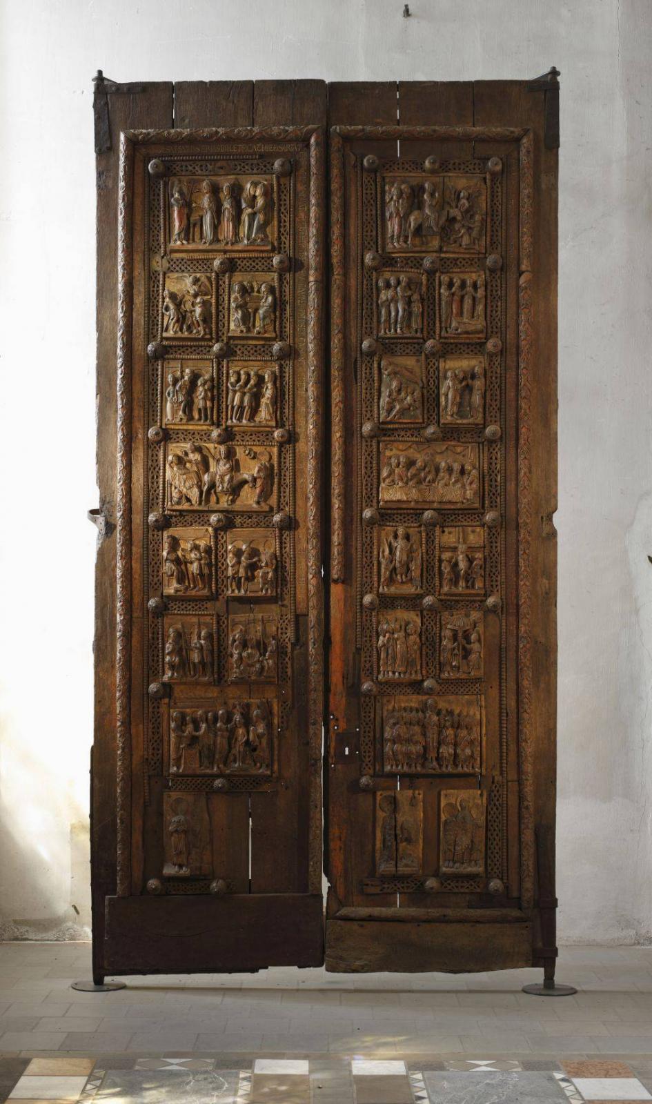 Holztür aus St. Maria im Kapitol, vor 1065