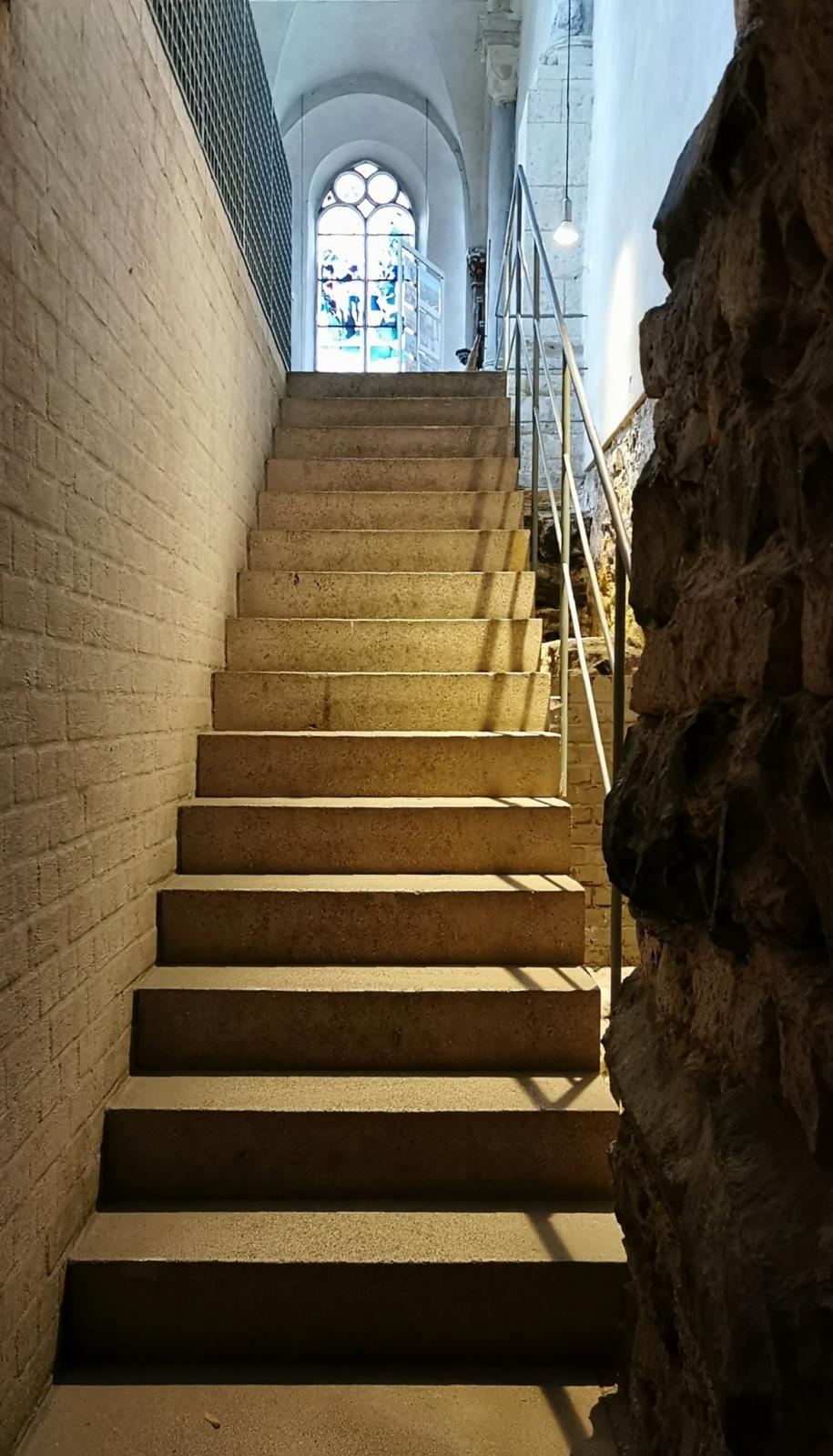 Treppe zur Krypta von Groß St. Martin