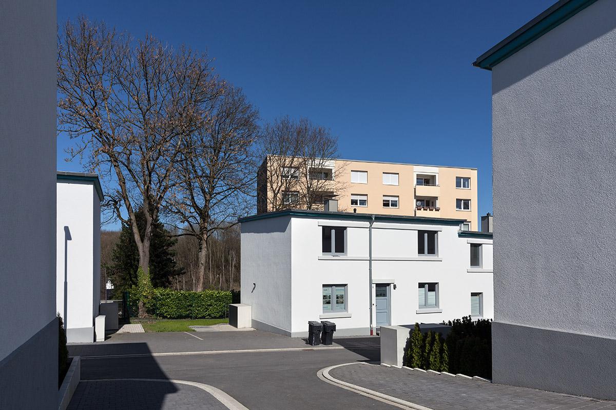 Iserlohn, Bauhaussiedlung Schlieper, Drosselweg Blick in den Meisenweg
