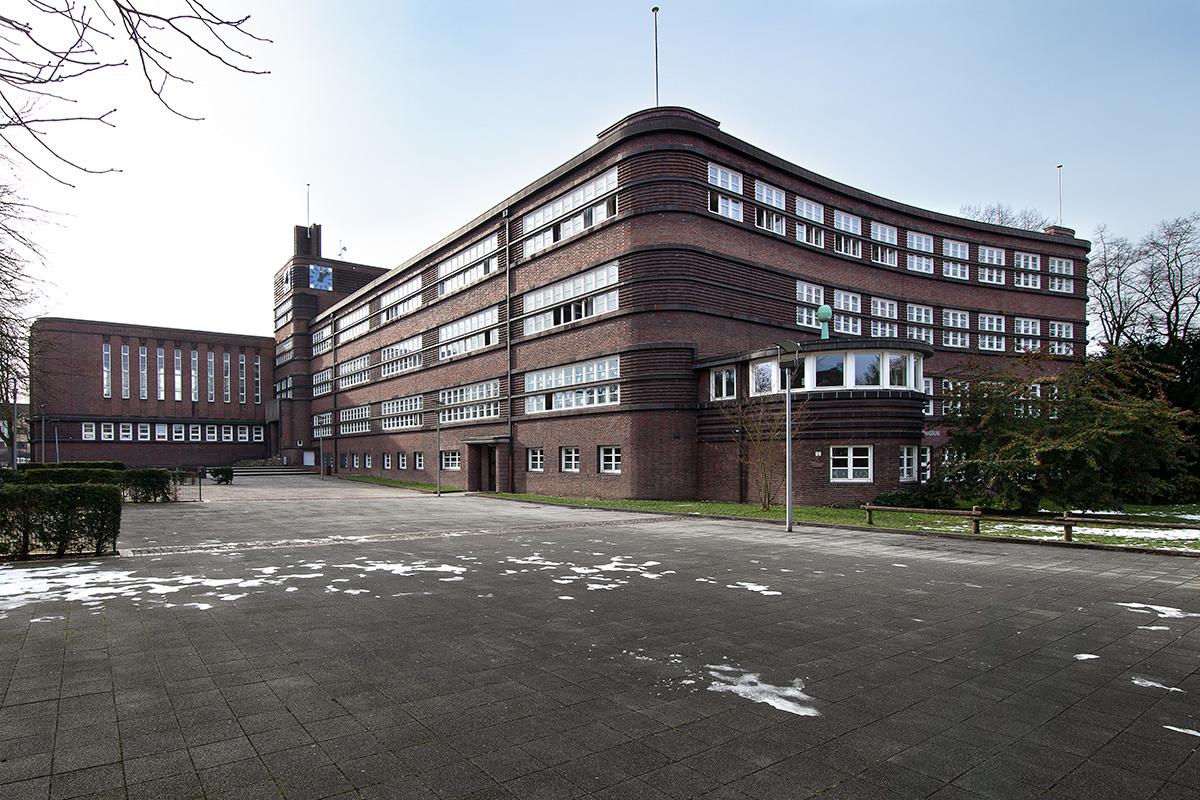 Lünen, Friedenstr. 12, Freiherr-vom-Stein-Gymnasium, Haupteingangsseite