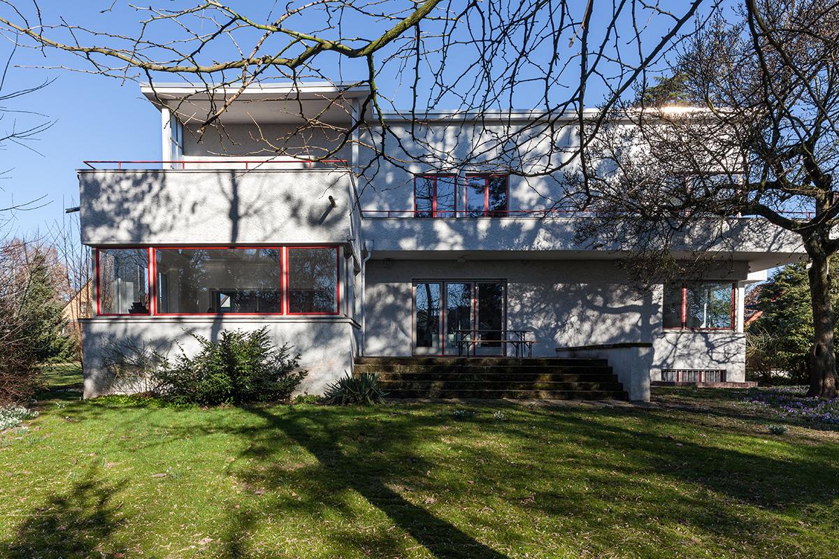 Lemgo, Slavertorwall 15, Frontalansicht Gartenseite