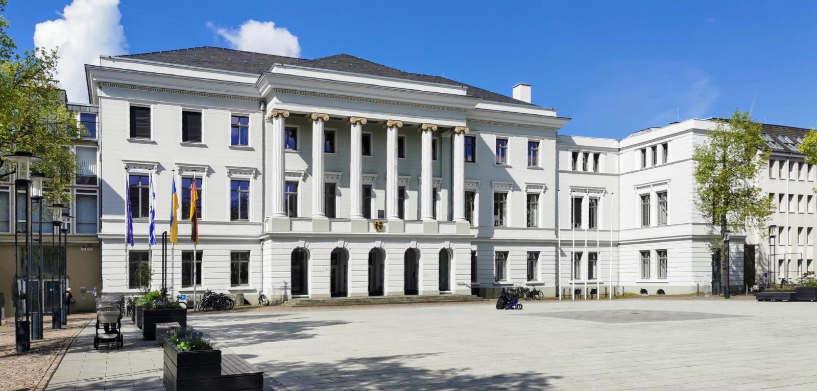 Rathaus Krefeld, Ostansicht
