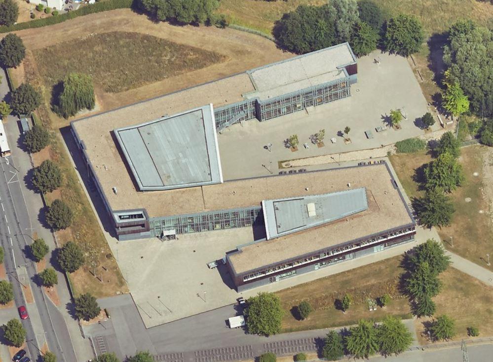 Schrägluftbild von Süden, Konrad-Adenauer-Realschule Hamm