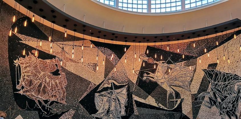 Mosaik von Hubertus Brouwer in der Empfangshalle