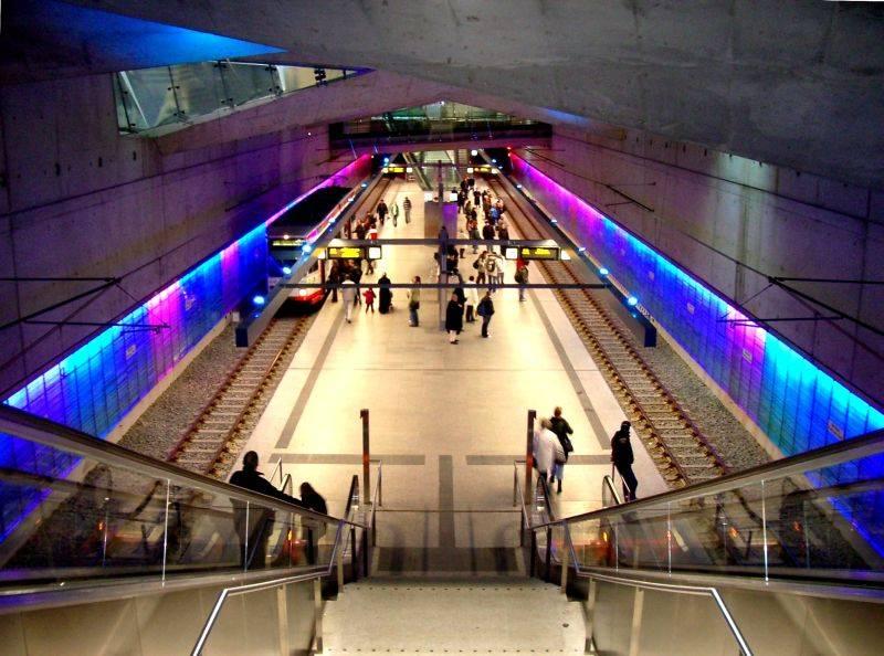Blick auf den Bahnsteig